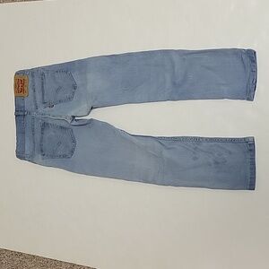 Levi's 502 boy's sz 10 (25 x 26) light wash blue jeans school straight leg